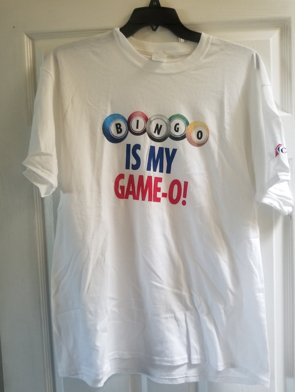 Carnival White "Bingo Is My Game-O!" Short Sleeve T-Shirt Size XL